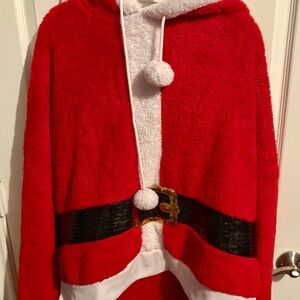 110- 3xl fleece Santa hoodie